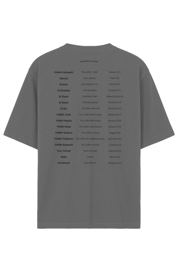 Name Above All Names - Garment-Dyed Drop-Shoulder Tee