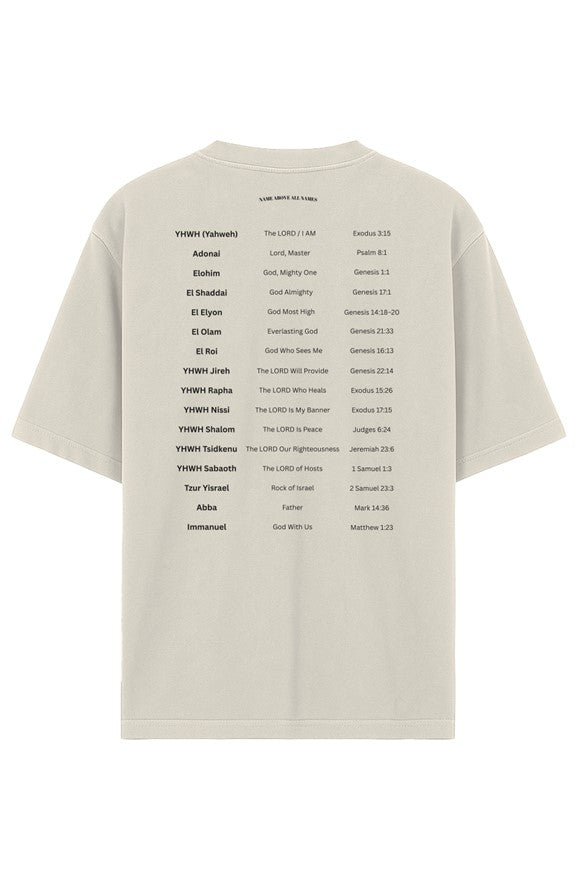 Name Above All Names - Garment-Dyed Drop-Shoulder Tee