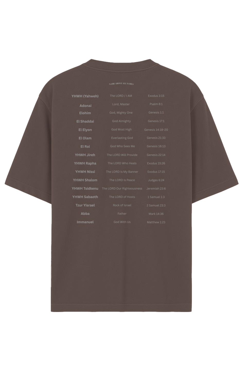 Name Above All Names - Garment-Dyed Drop-Shoulder Tee