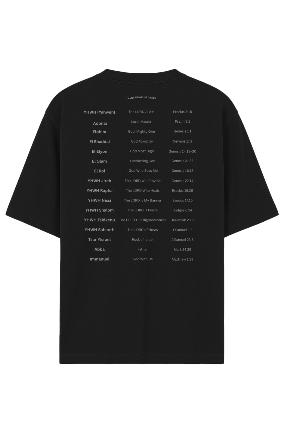 Name Above All Names - Garment-Dyed Drop-Shoulder Tee