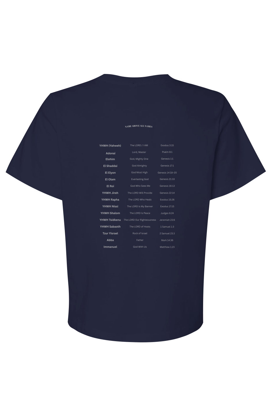 Name Above All Names - Womens Heavyweight Tee