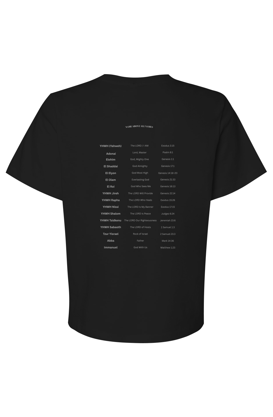 Name Above All Names - Womens Heavyweight Tee