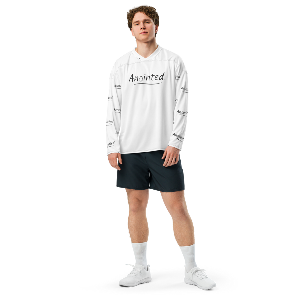 Anointed - Recycled hockey fan jersey